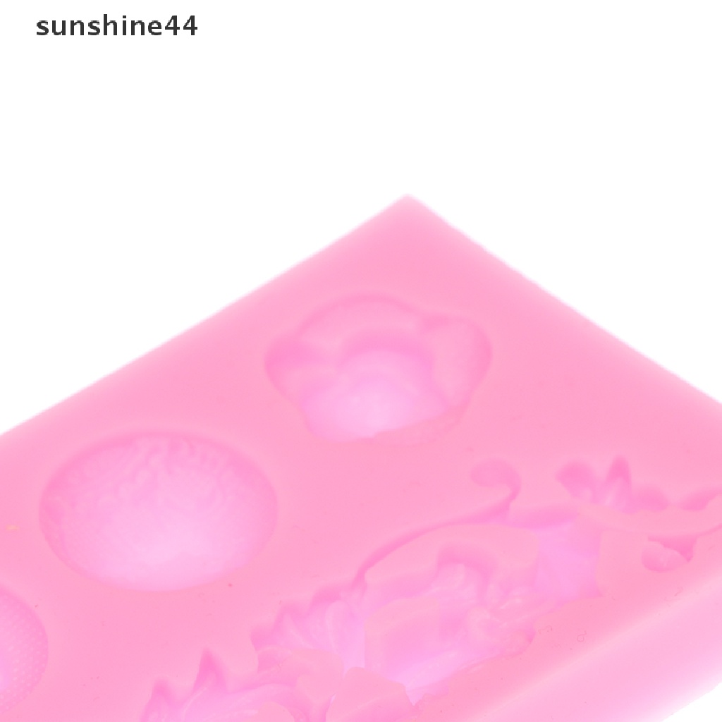 Sunshine Cetakan fondant / Cokelat DIY Bahan Silikon Bentuk Renda Untuk Dekorasi Kue