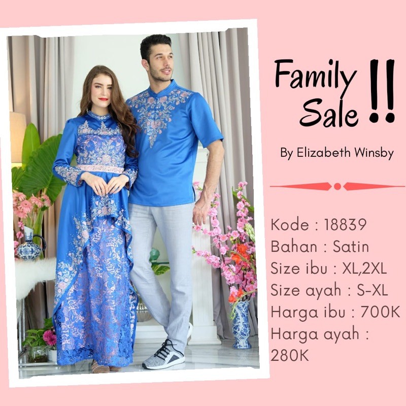 [SALE COUPLE] ELIZABETH WINSBY COUPLE EDITION GAMIS PESTA