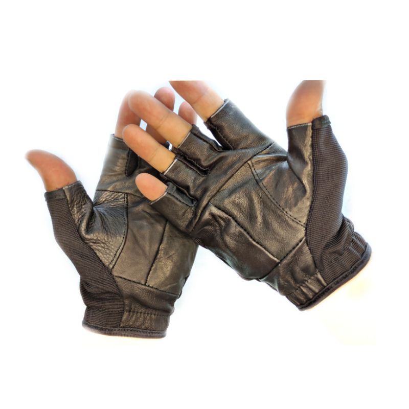 Sarung tangan kulit mtb Glove gym gowes sepeda motor riding berkendara terlaris