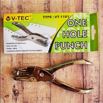 

Perforator 1 Lubang - Pelubang Kertas Pembolong Kertas 1 Lobang V-Tec