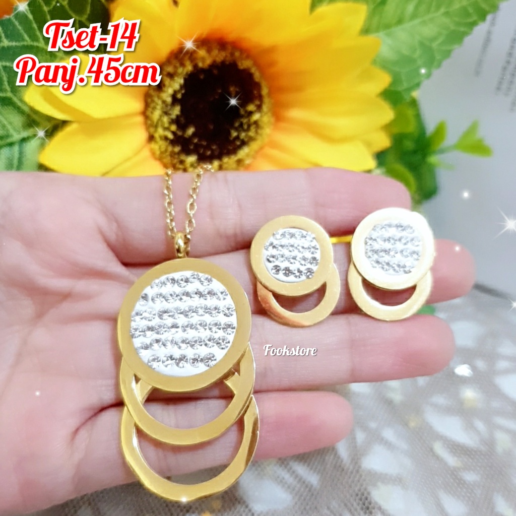 COD KALUNG WANITA TITANIUM ASLI WARNA ROSE GOLD MODEL KUPU/ KUALITAS TERJAMIN