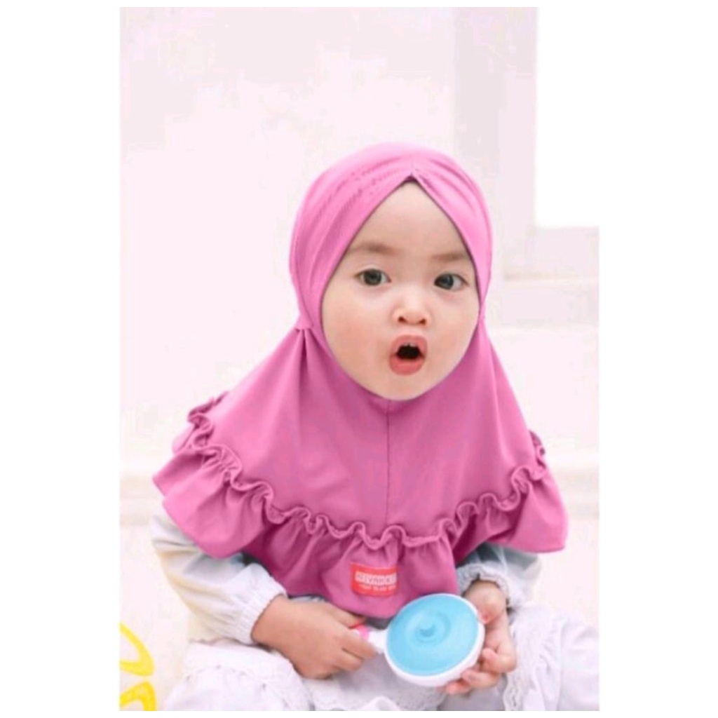 Jilbab Anak Bayi ARUNA Rempel Usia 0-2 Tahun Allsize Hijab Bayi Lucu Kerudung Anak Bayi Perempuan Terbaru