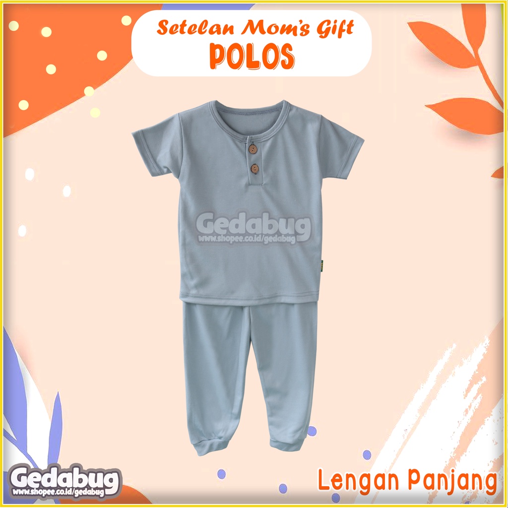 CPR Setelan  Anak Mom's Gift Polos  | Piyama Anak Katun | Unisex  GEDABUG