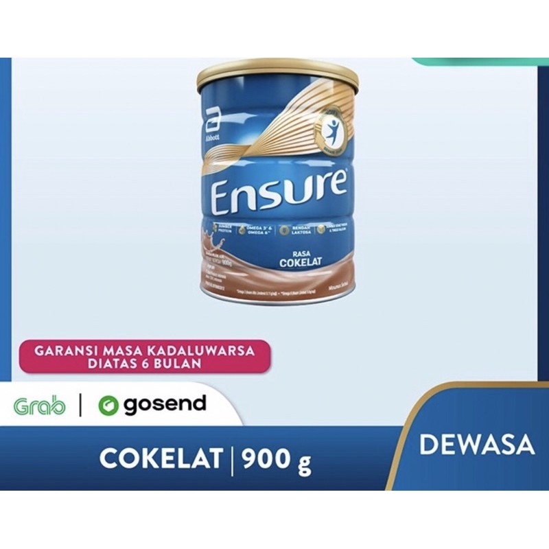 Ensure 900 gram vanilla &amp; coklat ( susu nutrisi lengkap dewasa/usia lanjut )