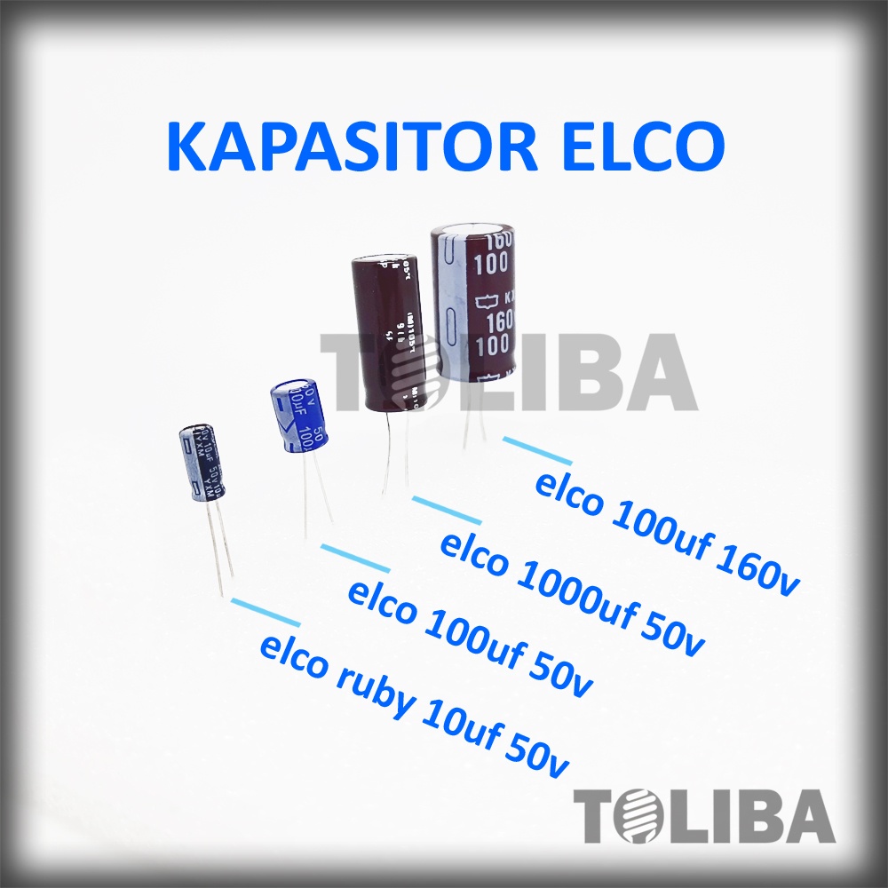 kapasitor elko capasitor elco ruby elco rubi 100uf elko 1000uf elco 10uf elco 50v 160v 100 mikro asli original