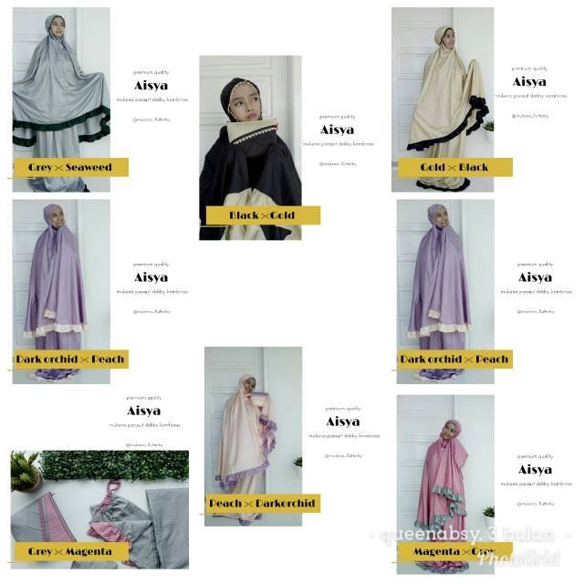 MUKENA PARASUT DUA WARNA MUKENA PARASUT PREMIUM MUKENA TRAVELING