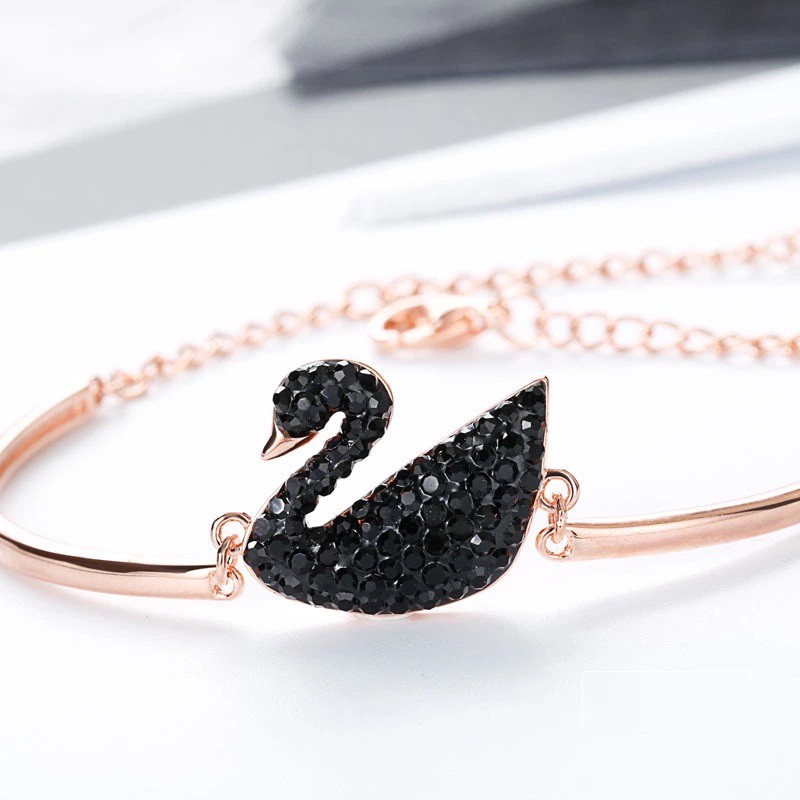 Gelang 2021 Korea Temperamen Fashion Angsa Hias Berlian imitasi Mode Eropa dan Amerika Bangle-2