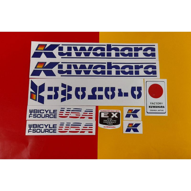 Stiker Sepeda Kuwahara bycle