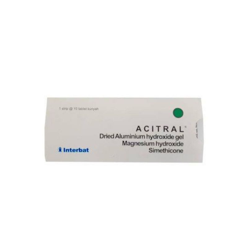 Acitral Tablet Kunyah / Obat Maag Tablet Kunyah / Saluran Pencernaan / Gastritis