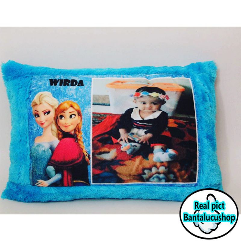 Bantal Foto Custom Foto sendiri l Bantal foto dan Karakter Frozen / Bantal Anak / Bantal Lucu