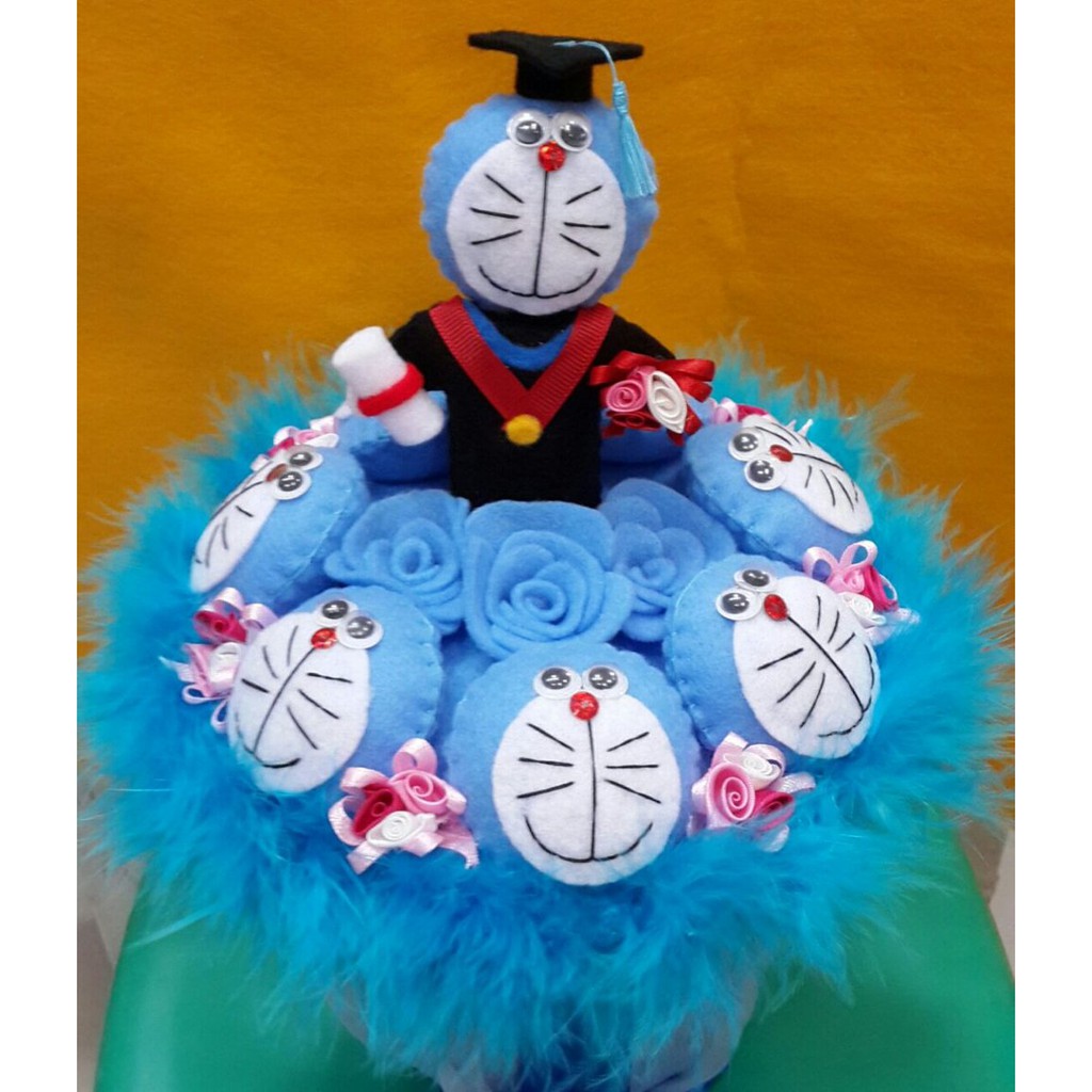 Jual Buket Boneka Doraemon Wisuda Murah