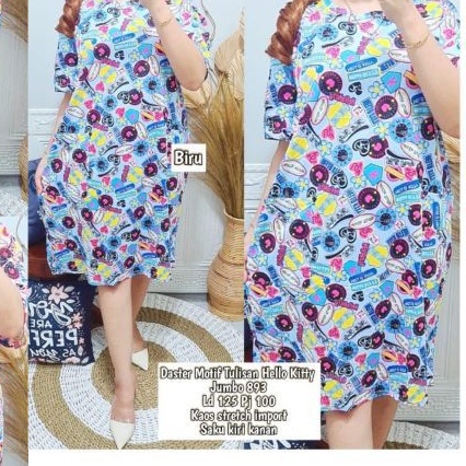 Daster kaos import jumbo