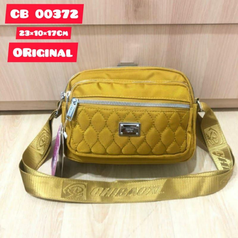TAS SLEMPANG WANITA IMPORT  CHIBAO SELEMPANG KANVAS CB00372-22-30#KANVAS ORI