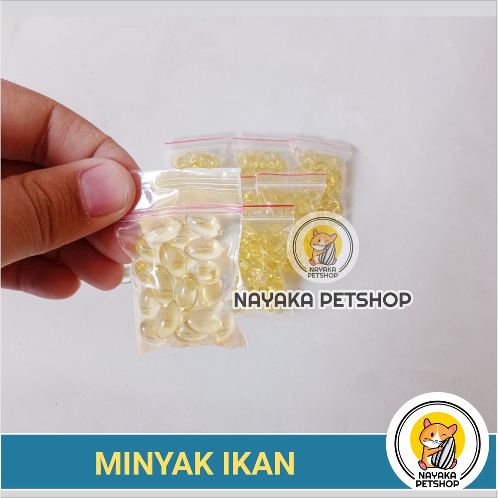 Minyak Ikan Hamster 20 Pcs Fish oil Kucing Vitamin Nutrisi Kelinci Suplemen Hewan