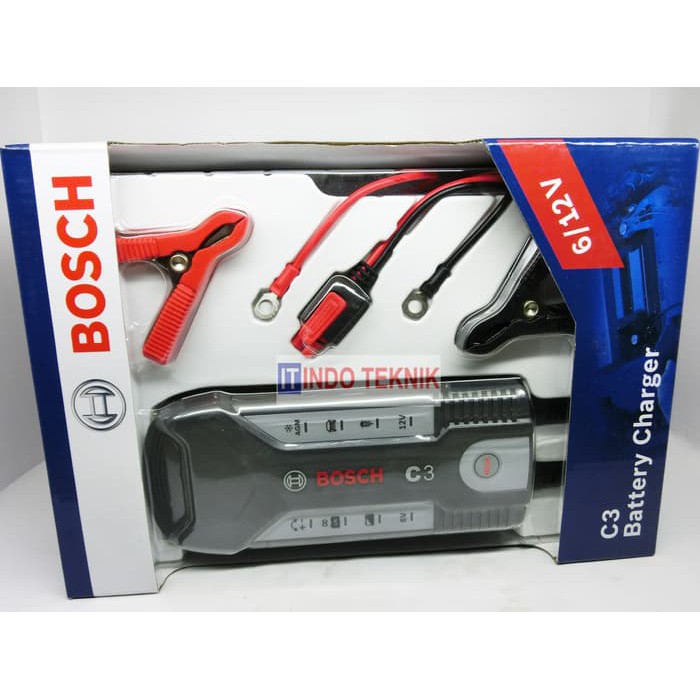 Charger Baterai Cas Accu Battery Charger C3 6v 12v Original