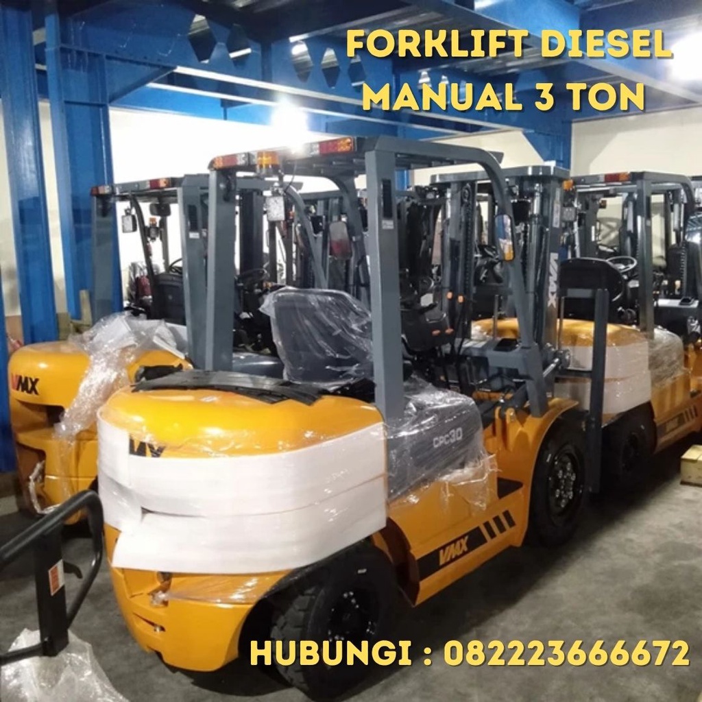 FORKLIFT MANUAL 3 TON / FORKLIFT DIESEL 3 TON MANUAL / FORKLIFT VMAX MANUAL 3 TON MURAH