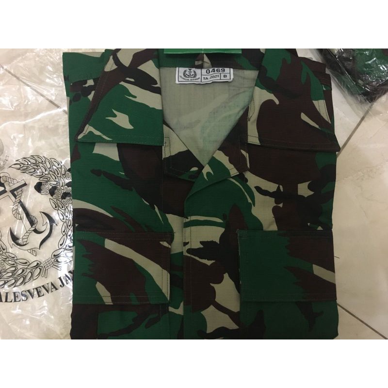 BAJU PDL JATAH TNI AL 2021 SIZE B DAN S SRITEX