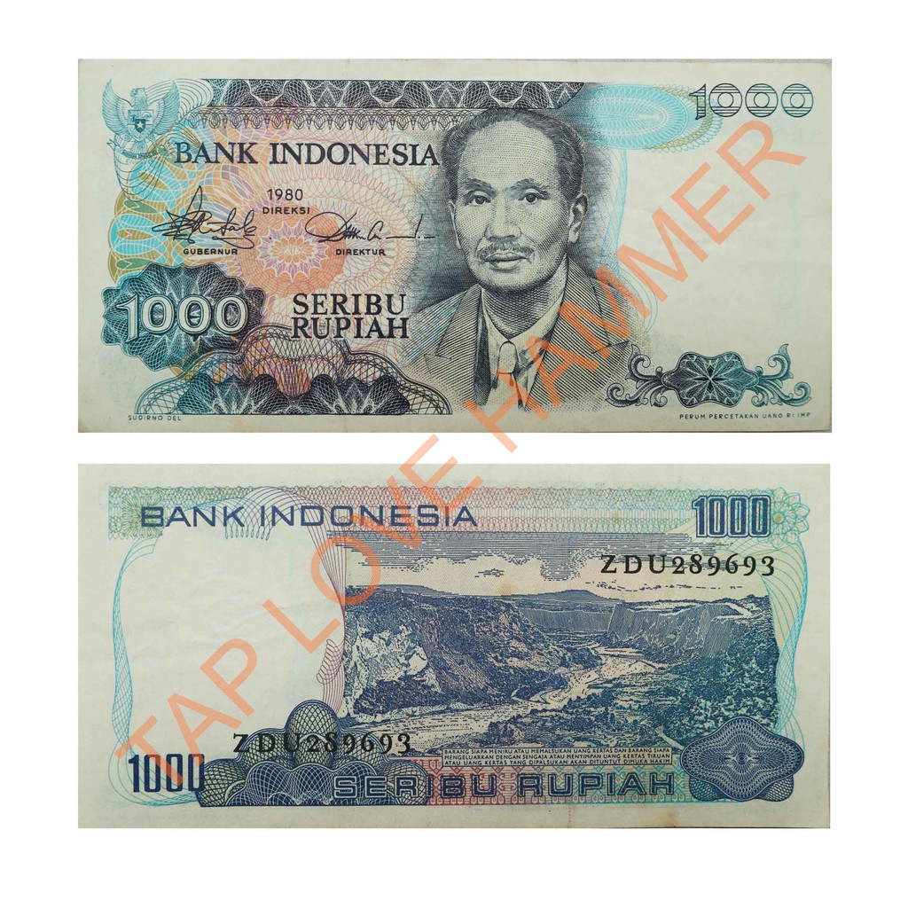 uang kuno Rp 1000 sutomo