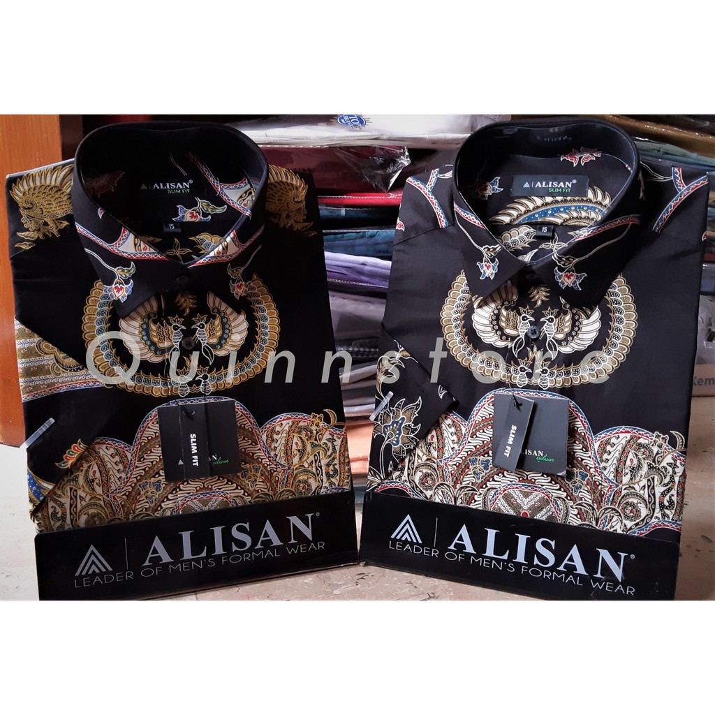 Harga Pabrik Alisan Kemeja Batik Lengan Pendek - Slim Fit agr3ayHMZqEDl