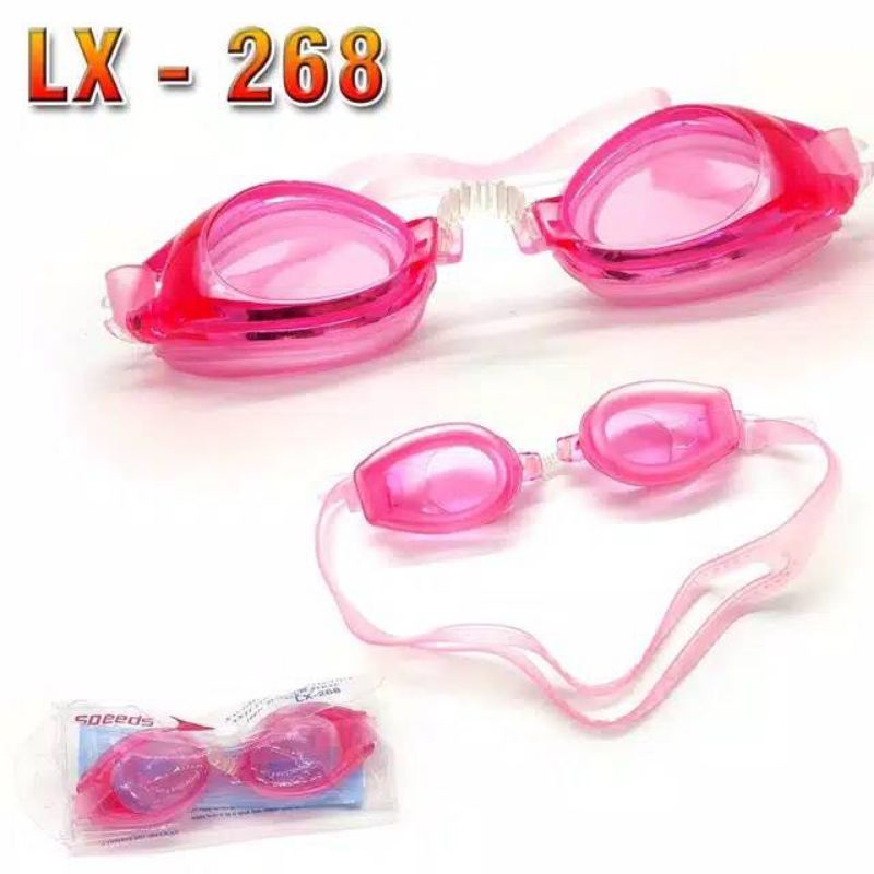 Kacamata Renang Dewasa Swimming Goggles Original Speeds LX 268 Anti fog UV Shield