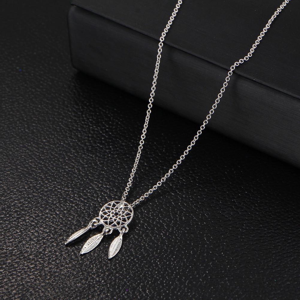 Hu Hu Hu Hu Hu Alat Bantu Pasang Kacamata♡ Set Kalung Anting Cincin Gelang Desain Dream Catcher Hollow Untuk Wanita