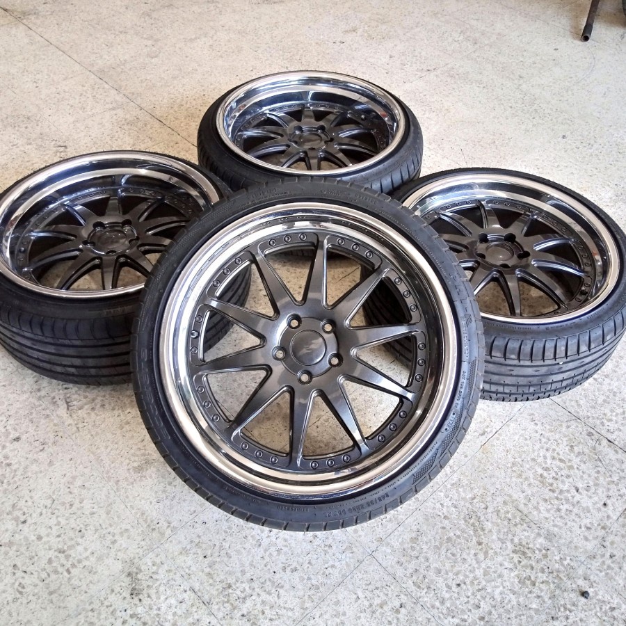 velg mobil bekas ring 20 lubang 5 AR EVOLUTION R20X/8,5/10 5X114 ET42 BAN PHI 245 35