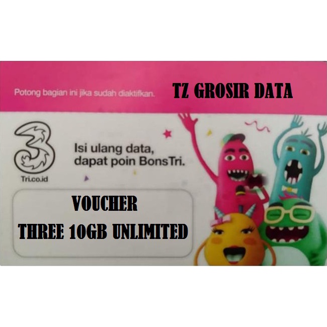 VOUCHER TRI 10GB UNLIMITED