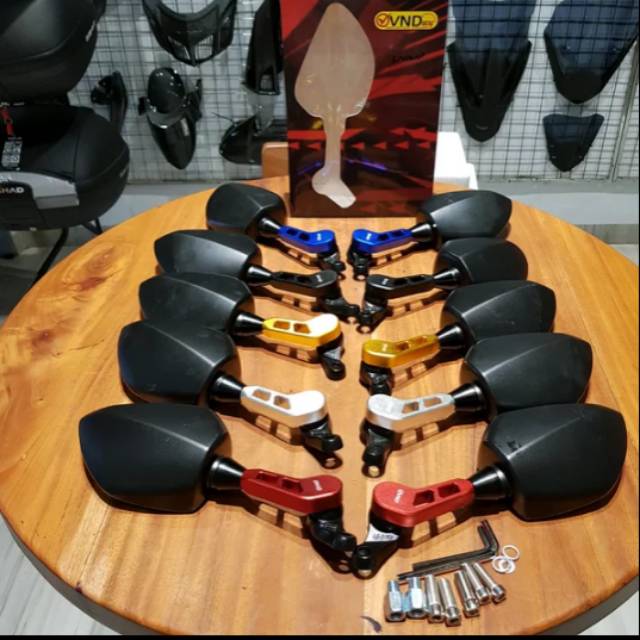 Kaca Spion Ducati Nmax Pcx Aerox Vario Mio Dll Racing Spion Motor Universal Vixion Beat CBR150R ADV