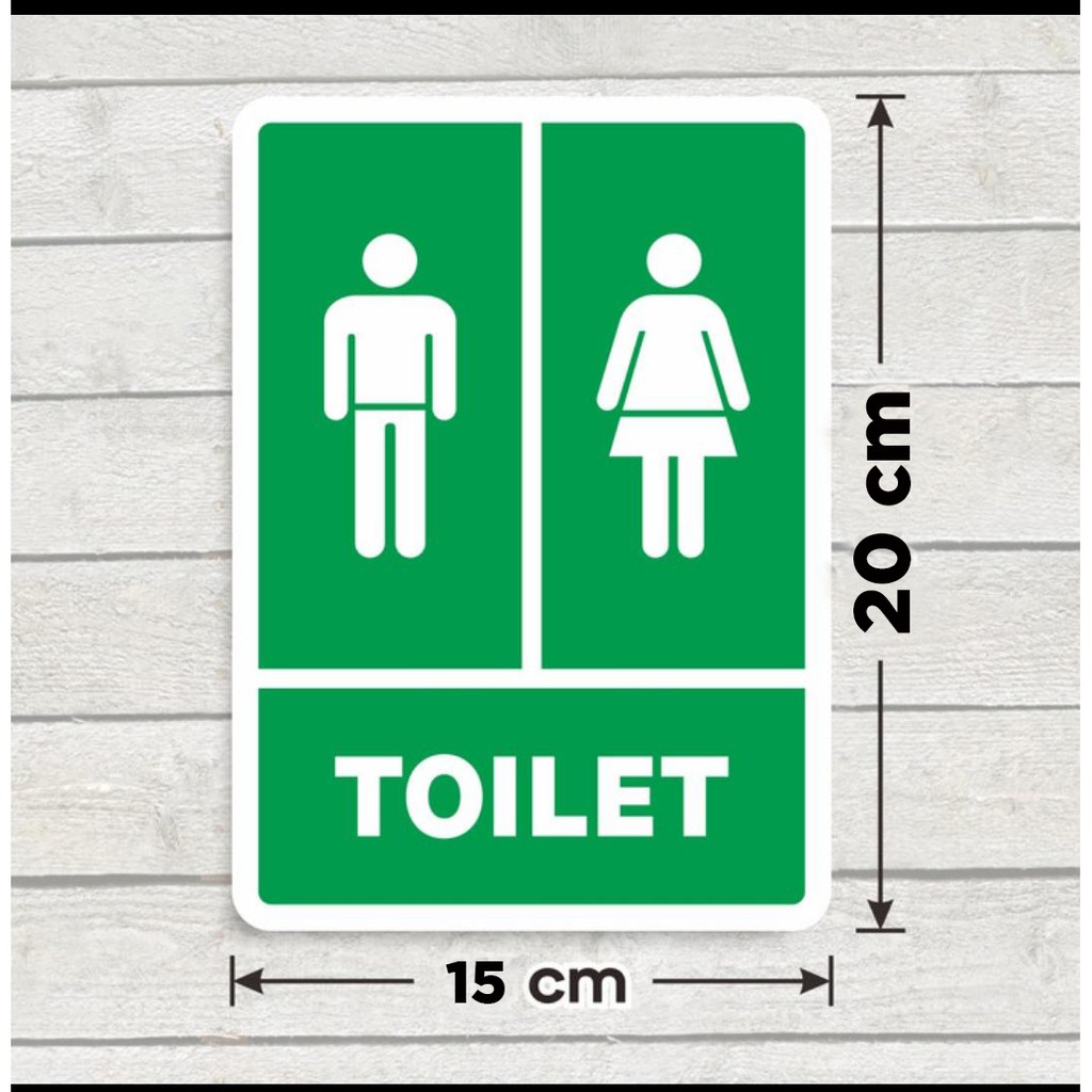 Jual Promo Stiker Toilet Pria Wanita 15x20cm Trendy Logo Rambu K3 Shopee Indonesia 9702