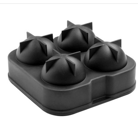 [Toserba_Emak] -  TEENRA Cetakan Es Batu Ice Ball Maker Silicone - TW-159 - Black