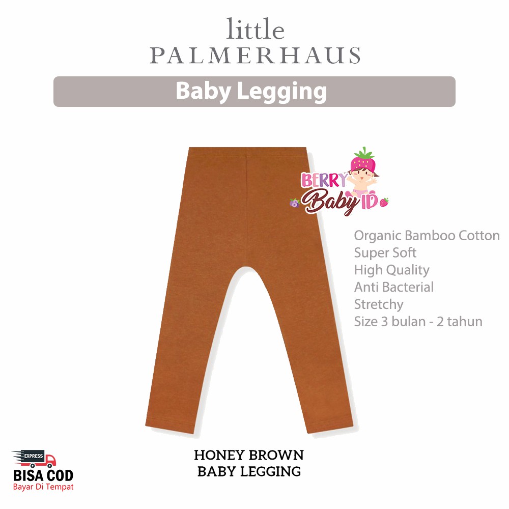 Little Palmerhaus Baby Legging Celana Panjang Bayi Katun Premium 3 bulan - 2 tahun Berry Mart