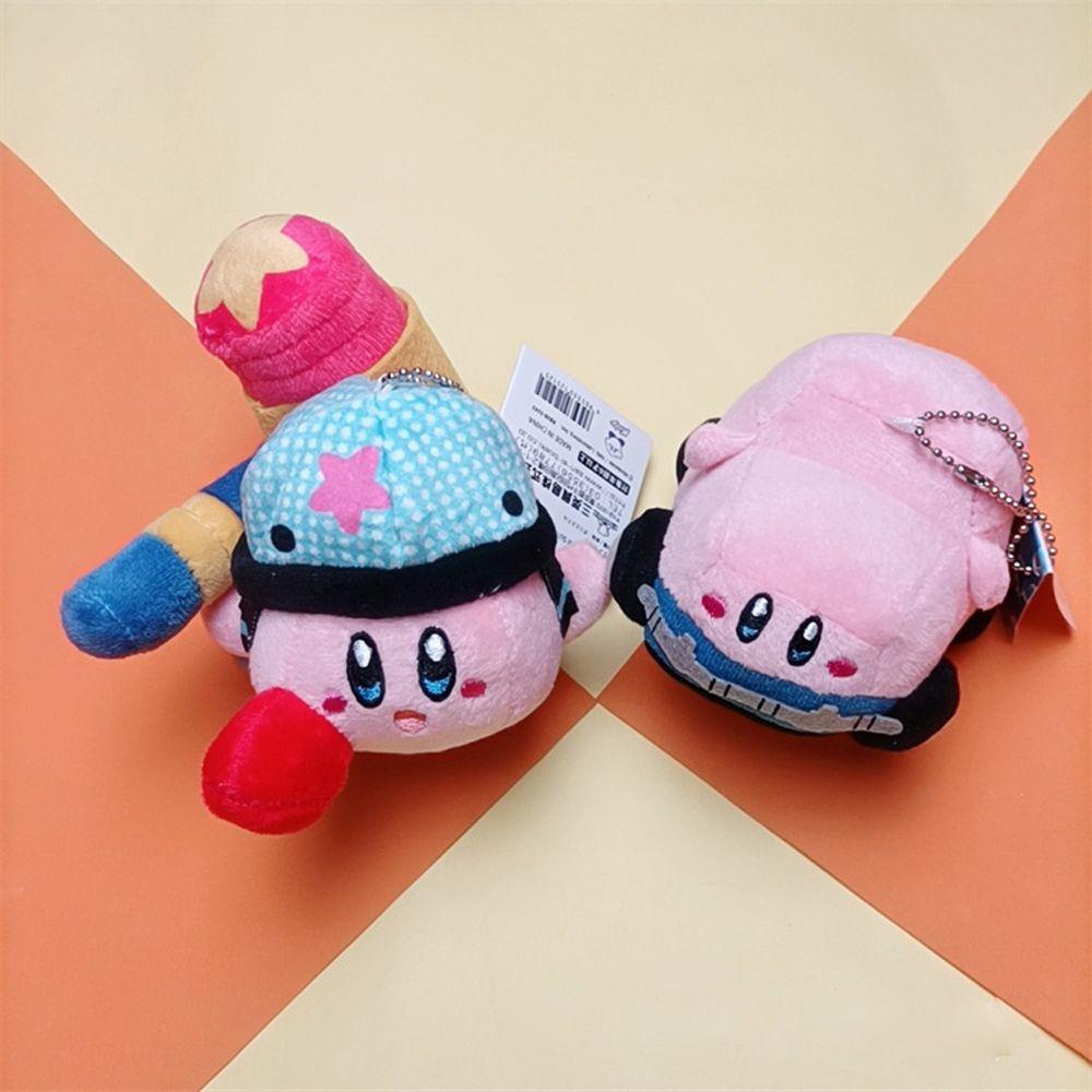 Gantungan Kunci Bentuk Boneka Kartun Kirby Bahan Plush