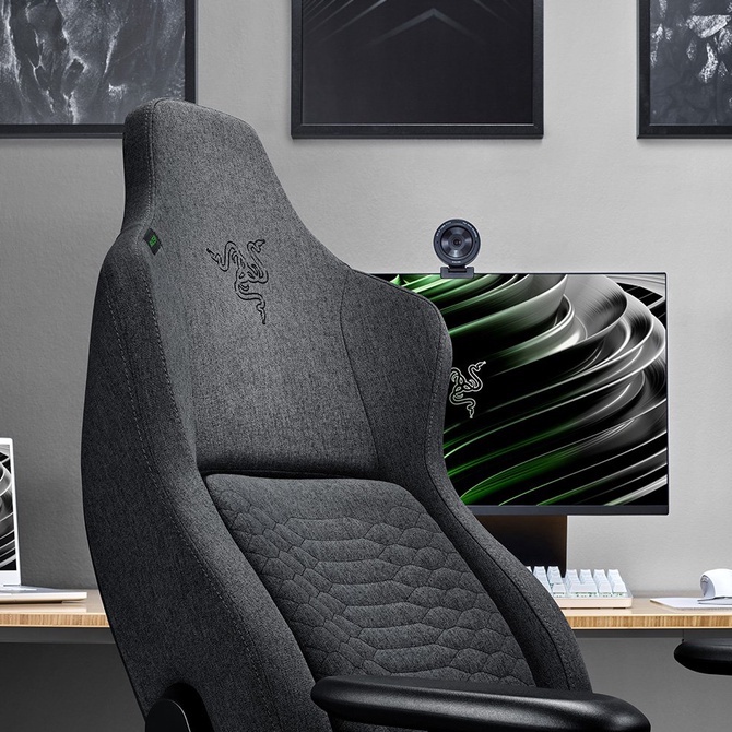 Razer Iskur Dark Gray - Fabric / Gaming Chair Original / Kursi Gaming