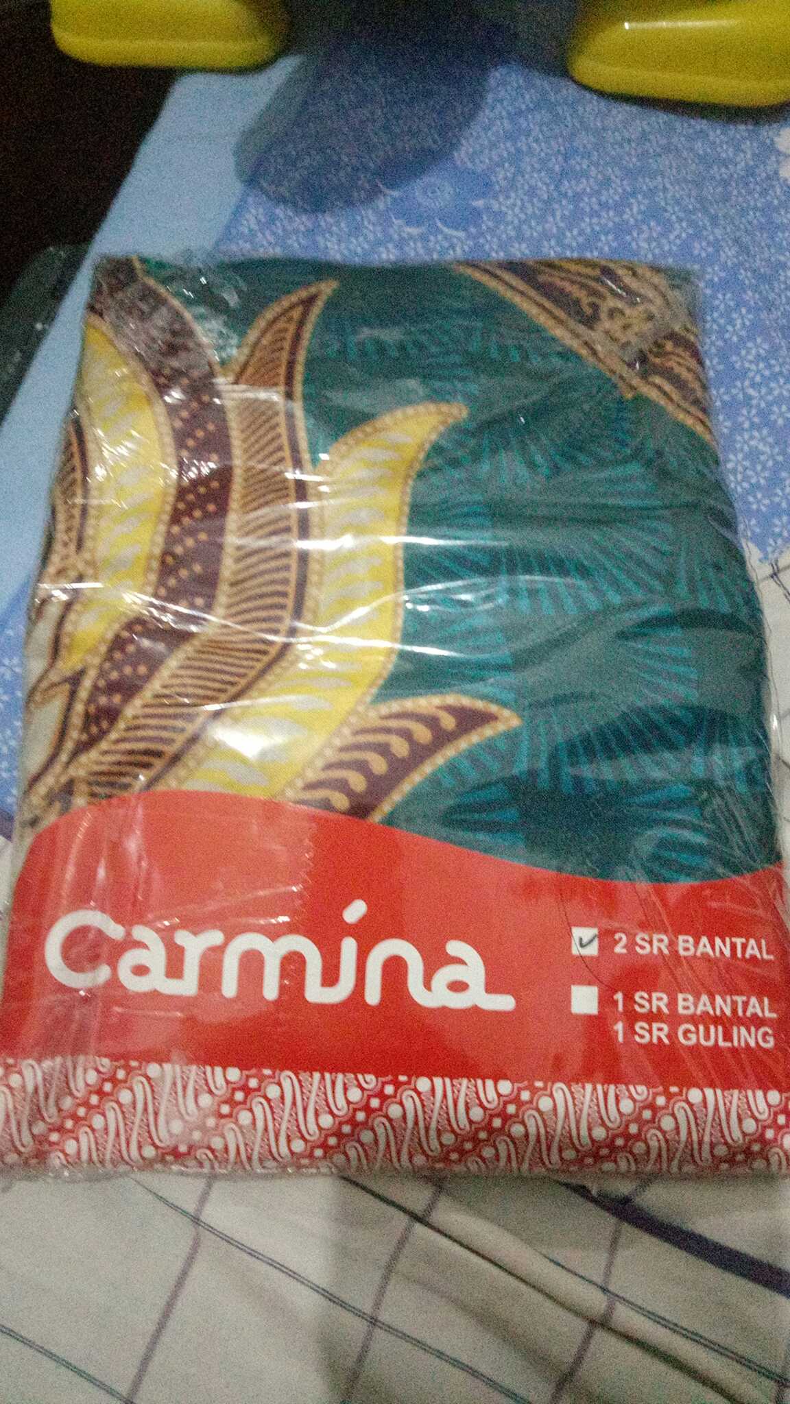 Set Sarung Bantal / Guling Merk Carmina - Halus Disperse Print - Sarban Isi 2 Batik
