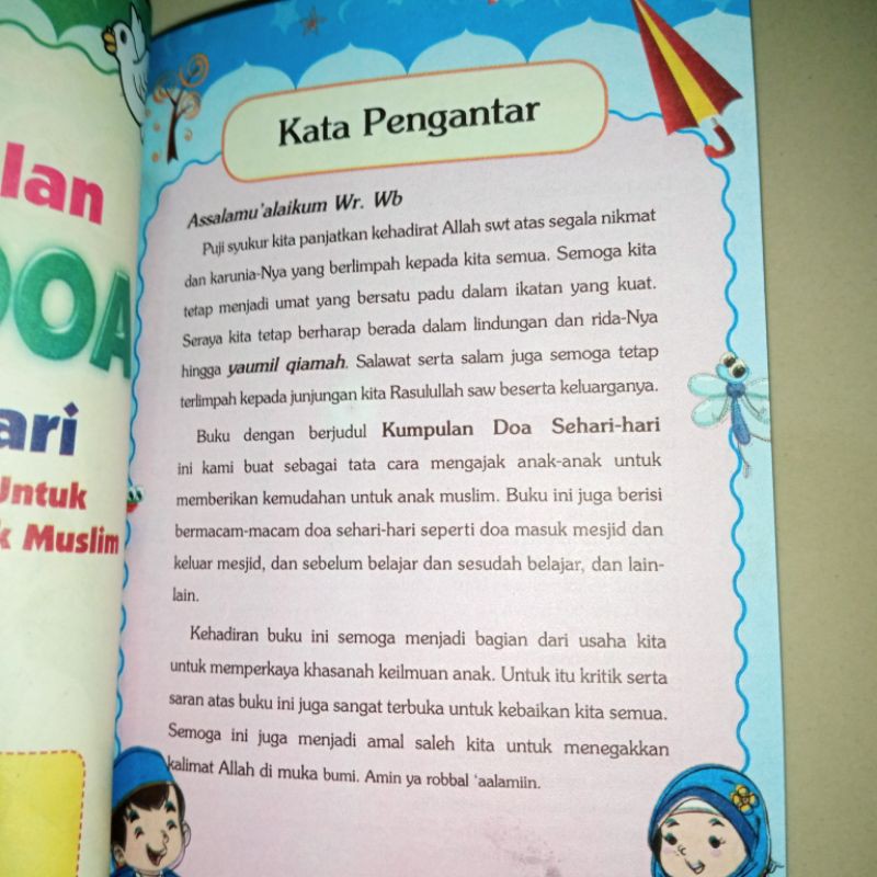 buku kumpulan DOA-DOA sehari hari untuk anak anak muslim A6