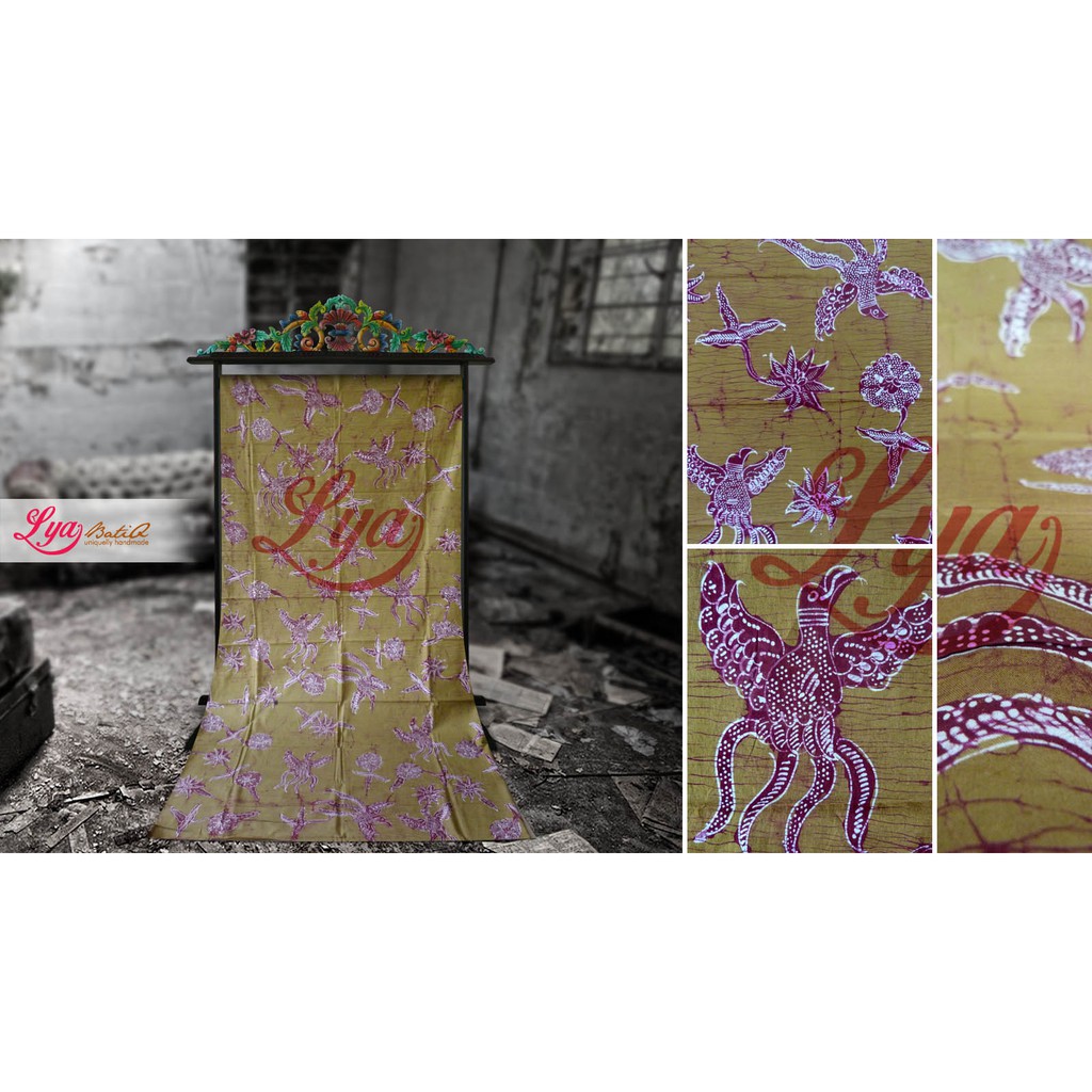 Kain Batik Tulis Madura Abu Serat Kayu LB 443