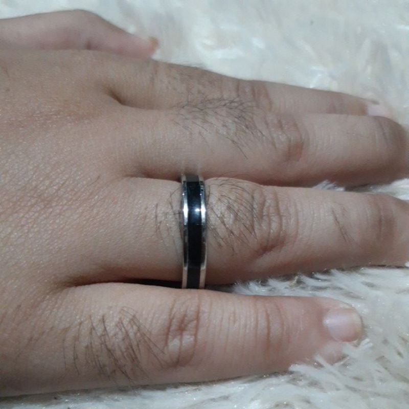 Xuping Mahkota|| CINCIN TITANIUM | Cincin Couple || Cincin Titanium list silver &amp; Black | Cincin Titanium Anti Karat &amp; Luntur | Cincin Terlaris