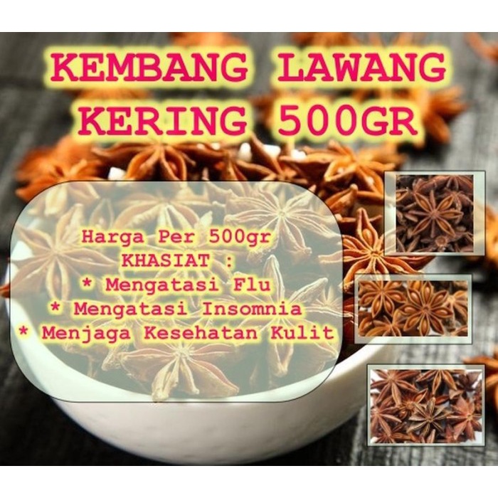 

Kembang Lawang Kering Asli 500gr Pekak Segi Delapan Kwalitas Bagus