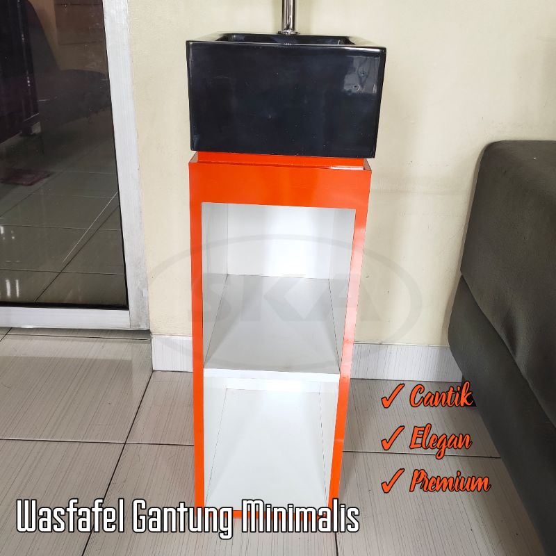Wastafel Minimalis + box laci HPL