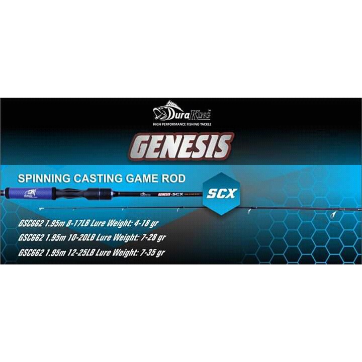 Rod Joran Duraking Genesis GSC 662 Spinning Casting Game SCX