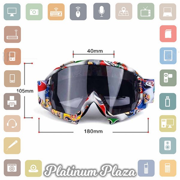 PHMAX Kacamata Goggles Ski Ice Skating Double Layers UV400 - A4 A5 - Black`2EUSZJ-