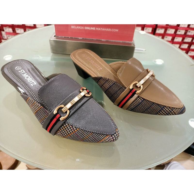 slop heels wanita ST.MORITZ original