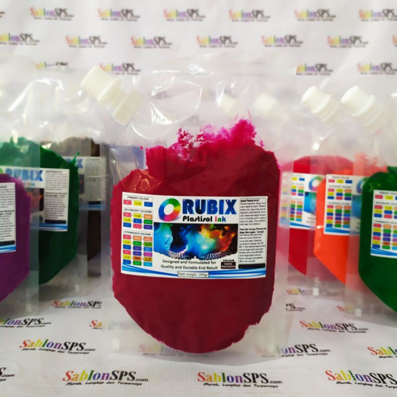 TINTA SABLON PLASTISOL RUBIX DARK MAGENTA 200GR