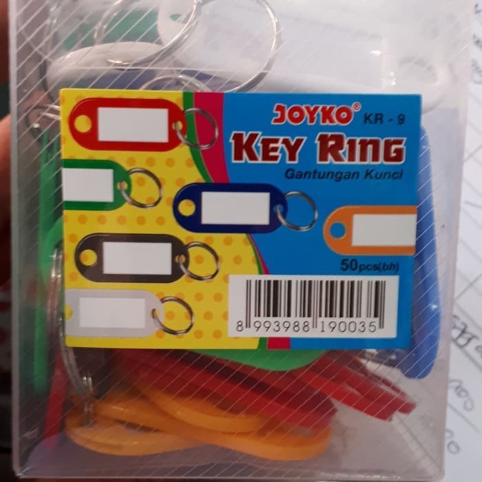 

tulis-alat-paket- gantungan kunci / label nama / joyko / kenko key ring warna kr 9 -paket-alat-