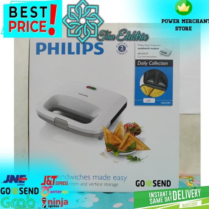 PHILIPS HD-2393 Sandwich Maker