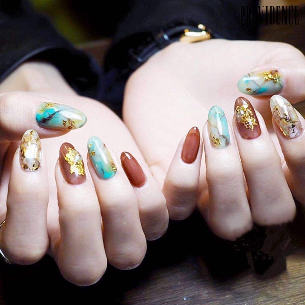 Providence Manicure Decals DIY Easy-Using Delicate Nail Art Gold Foil Paper for Women
