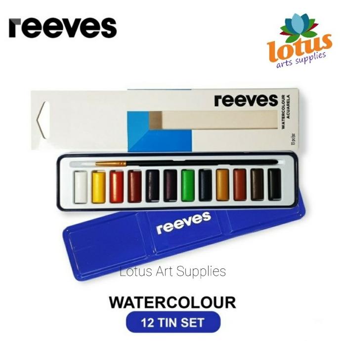 

Reeves Watercolour 12 Tin + Brush