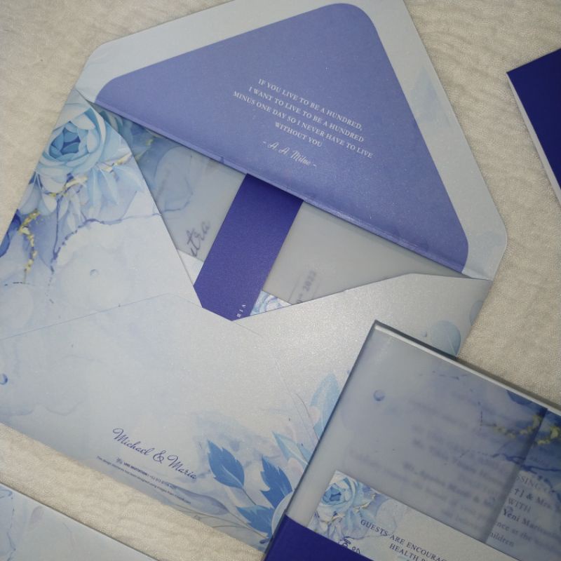 UNDANGAN NIKAH SATUAN MINIMAL ORDER 30 PCS UNDANGAN HARDCOVER AMPLOP 2 SISI