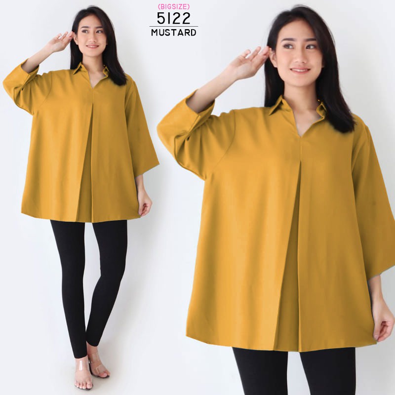 ARENA - Atasan Jumbo Wanita Kerah VNeck