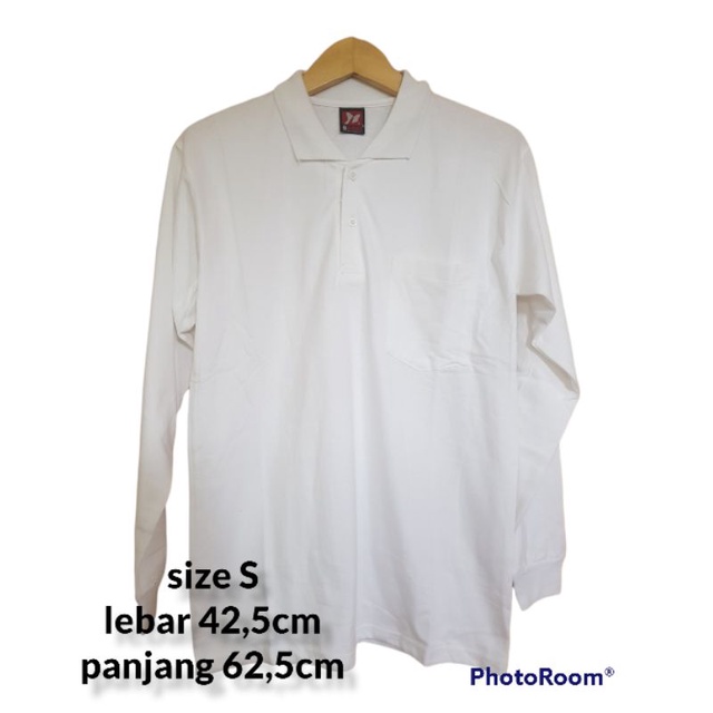 [AF HOUSE] baju polos kaos gaggi kerah lengan panjang S M L